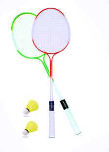 CARRY ON DUAL SAFT BADMINTON RACKET 2 PIEC WITH 2 PIEC SHUTTLE Badminton Kit