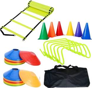 AS Agility kit 4 Mtr. Ladder 10 saucer 6 cone of 6 inch 6 hurdle Football Kit