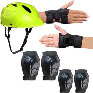 prikli Protective Guard Kit blue Cycling Set 7 in 1 SMALL SIZE 6- 10 YEAR Cycling Skating Kit