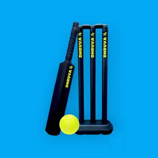 Dhruva PLASTIC Cricket Kit For 8 Years Kids Size small 3 Number Cricket Kit
