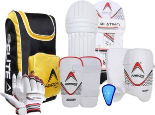 ArrowMax Cricket Kit Duffle,Batting Gloves,Elbow Guard,Thigh Guard,Abdominal Full Size Cricket Kit