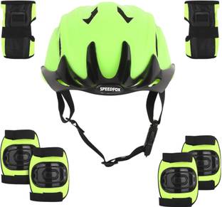 SPEEDFOX safety cycling kit for kids– Helmet, Knee Pads, Elbow Pads & Wrist Guards Cycling Kit