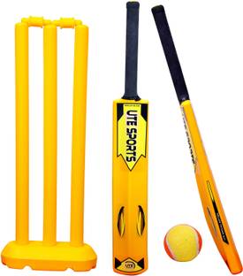UTE SPORTS Heavy PVC For 6-7 Years Kids(1 Bat, 1 Set Wicket, 2 Ball (Size-2) Cricket Kit
