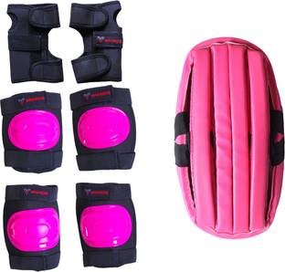 VAMOS Protection helmet with knee, elbow & wrist guard for 6-15yrs Kids Skating Kit