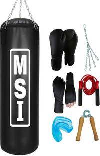Monika Sports MSI 3Ft Unfilled Punching bag Combo set Boxing Kit