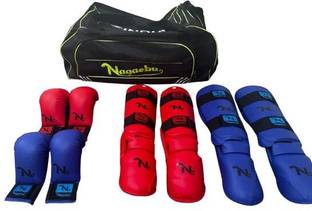 Nagaebu Karate Kit Gloves,Shin Gurad ,Bag,Large Boxing Kit