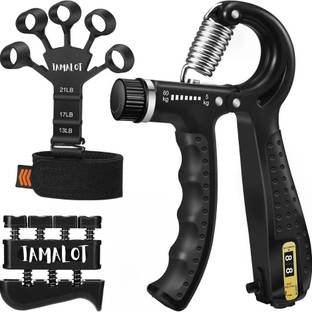 MegaValue Fitness Combo (Pack of 3) Adjustable Counter Hand Grip With Finger Exercisers Fitness Accessory Kit Kit