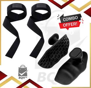 BQH Weight Lifting Hand Grips & Straps Gym for Boys and Girls Strong Support Fitness Accessory Kit Kit