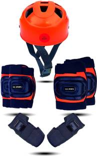HK Sports Skating Protection Kit - Helmet + Elbow + Knee + Hand Guard Skating Kit