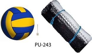 Modkart Tarrific Quality Volleyball With Nylon Net PU -243 Volleyball Kit