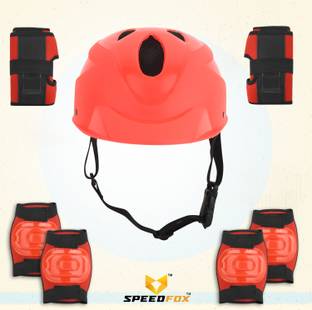 SPEEDFOX Protective Gear Kit–Helmet + Knee,Elbow, Wrist Pads Perfect for Skating, cycling Skating Kit