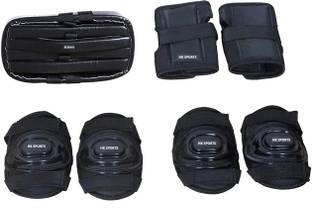 HK Sports Protective Skating Guard Kit | Helmet, Elbow Guards, Knee caps, Hand Gloves Skating Kit