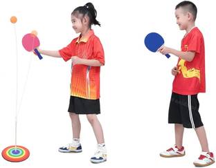 Zuuluzrs OFFER Ping Pong Table Tennis Trainer with 2 Wooden Rackets & 2 Balls TIME Table Tennis Kit