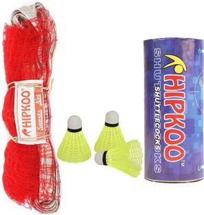 Hipkoo Sports Quality Badminton Combo Set (3 Shuttles With Net) Badminton Kit