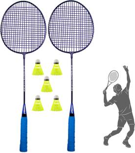 CLOVERBYTE Badminton with 5 Nylon Shuttles for Beginner/Professional for Training Practice Badminton Kit