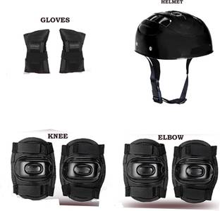 prikli Skating Protection Kit - Helmet + Elbow + Knee + Hand Guard Skating Kit Skating Kit