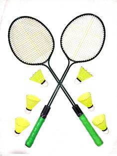 VICTOO SPORTS Premium Quality Badminton Rackets With 6 Nylon Shuttle Cocks Badminton Kit
