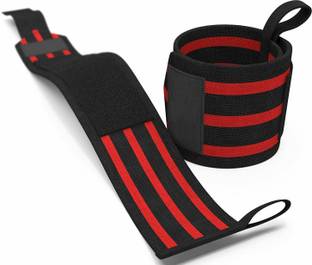 S&P TechoWorld Adjustable Pair with Thumb Loop for Weightlifting, Powerlifting, Gym Wrist Support