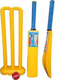 AVIKA SPORTS Plastic Cricket Kids Kit Size 2 for Age Group 3 to 6 Year Cricket Kit Cricket Kit