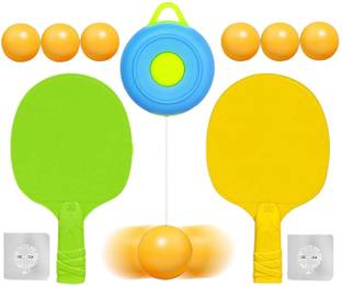 SuperToy Table Tennis Trainer Set Portable Hanging Ping Pong Ball & Racket for Kid Table Tennis Kit