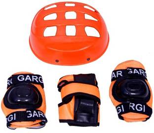 gargi sports 4-in-1 Skating Protective Gear Kit-Helmet, Knee Pads, Elbow Pads & Palm Guards Skating Kit
