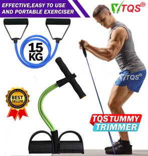 Top Quality Store Rubber TummyTrimmer + Tube Fat Loss Gym Equipment Ab Exerciser