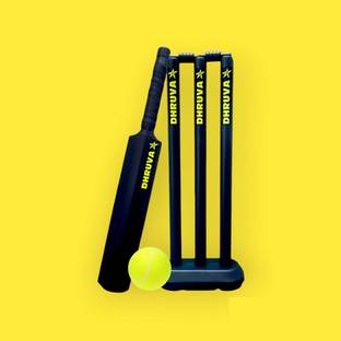 Dhruva PVC/PLASTIC Cricket Kit For 8 Years Kids Size 3 Cricket Kit