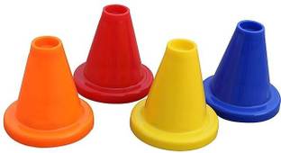 AS Sports Multicolor Rubber Cricket Batting Tee (6) Cricket Kit