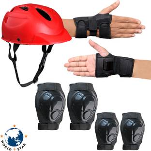 prikli Skating Protection Kit-Helmet + Elbow + Knee + Hand Guard Skating Kit Skating Kit
