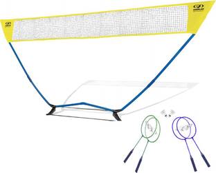 COUGAR Smart Portable Badminton Net Set with 2 Shuttlecocks & 4 Racket, Family & Kids Badminton Kit