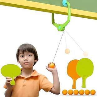 Dikrocart Hanging Table Tennis Trainer Set Table Tennis Ball