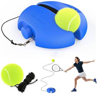 MMCLUBS Tennis Trainer Rebound Ball for Self-Practice Tennis Rebounder Kit Cricket Tennis Ball