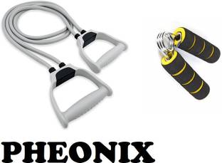 Pheonix Fitness Combo Of Double Toning Tube With Foam Hand Gripper Fitness Accessory Kit Kit