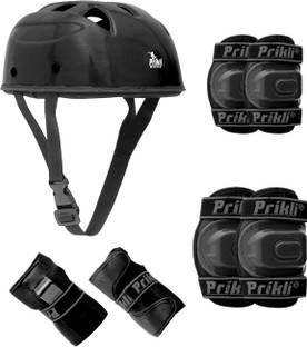prikli Skating,Protective,,Guard Kit Cycling, Running helmet Set, Age 8-12 Years M Skating Helmet