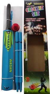 Wasan Cricket Set/Kit Size 3 Blue with Box(5-12 Years) Cricket Kit