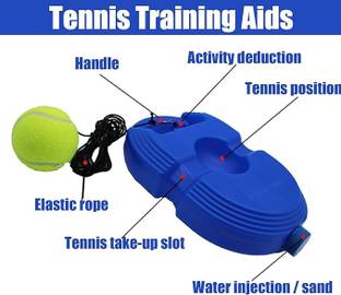 Playvista Plastic Tennis Trainer Rebound Ball with String Self Tennis Practice Tennis Kit