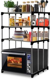 URBAN CHOICE Utensil Kitchen Rack Carbon Steel Multi Functional MicroWave Kitchen Rack