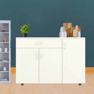 SPECIALITY PANELS 3 Door with Drawer Storage Unit with Termite Resistance Free Installation Engineered Wood Kitchen Cabinet
