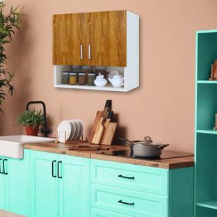 SPECIALITY PANELS 2 Doors Modular Wall Cabinet with Organizer Shelf & Termites Resistance Engineered Wood Kitchen Cabinet