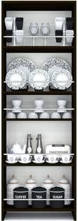 SPECIALITY PANELS Free Standing Tall units with 5 Open Shelves & Termites Resistance Engineered Wood Kitchen Cabinet