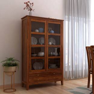 Ganpati Arts Solid Wood Kitchen Cabinet