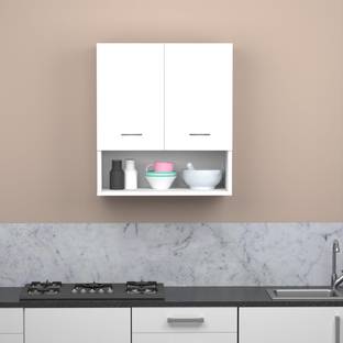 Divysa 2DOOR_KC_WT_OPEN Engineered Wood Kitchen Cabinet