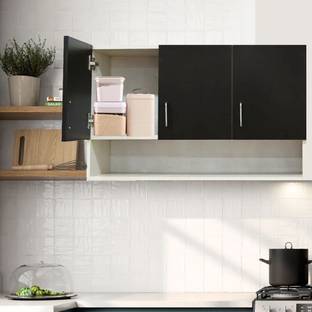 SPECIALITY PANELS 3 Doors Modular Wall Cabinet with Organizer Shelf & Termites Resistance Engineered Wood Kitchen Cabinet