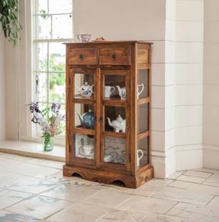 Angel Furniture Sheesham Wood Solid Wood Crockery Cabinet