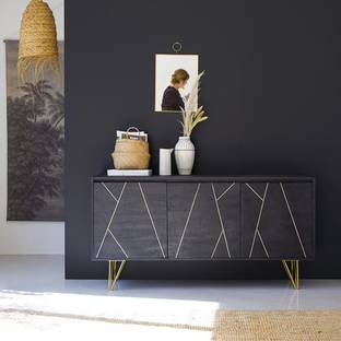 DEMIWALL Demiwall Storage Sideboard/Cabinet for LivingRoom/Hotel/Hallway Solid Wood Kitchen Cabinet