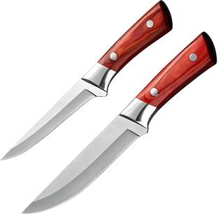Wizbiz 2 Pc Stainless Steel Knife Set Heavyblade Butcher Boning Chopper Peeling Vegetables Japanese Chef Kitchen Knife