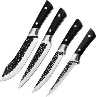 Machado 4 Pc Stainless Steel Knife Set Japanese Hand-Made Sharp Butcher|Chopper|Paring|Peeling|Vegetable Kitchen Knife