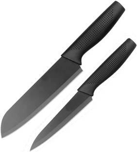 DHRUSIMI 2 Pc Stainless Steel Knife Set Paring Knife Vegetable Sharp Blade Ergonomic Handy Handle HomeKitchen Restaurant