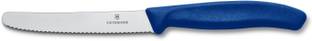 Victorinox 1 Pc Stainless Steel Knife Tomato Swiss Classic Round Tip Wavy Blue