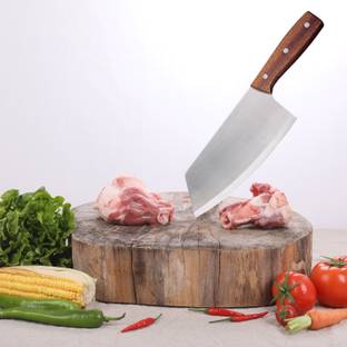 YELONA 1 Pc Stainless Steel Knife Heavy Duty Stainless Steel Meat Butcher Vegetable Cleaver